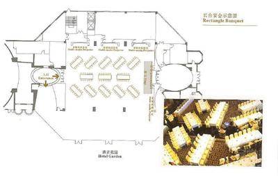 广州南沙大酒店金莲厅场地尺寸图44